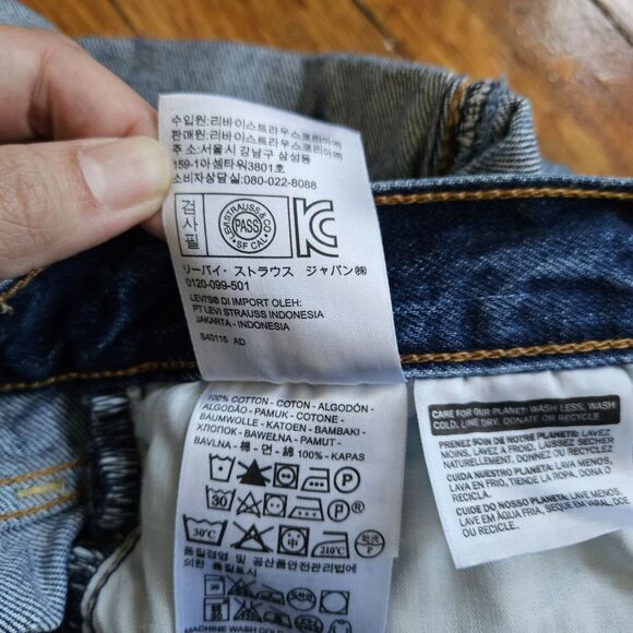 Levi’s W27 Selvedge Denim Shorts – White Oak Cone Mills, High Waist Button Fly - Picture 6 of 8